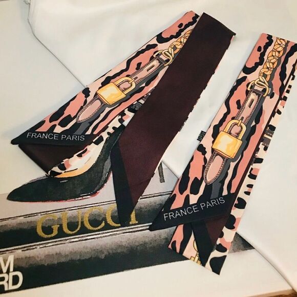 Silk Scarf Twilly (one pair) - Picture 4 of 4